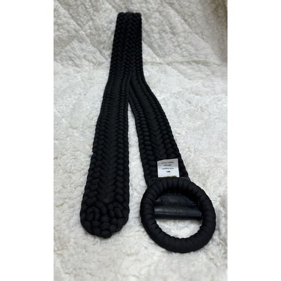 J.Crew women size medium/large 43" black braided casual belt - Picture 10 of 12